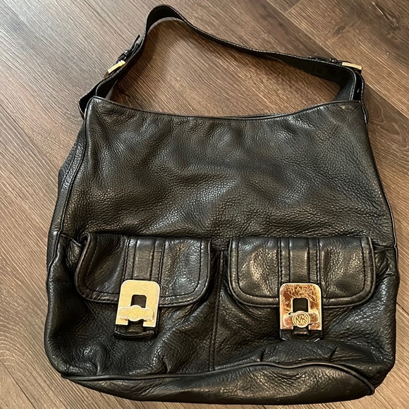 Michael Kors Black Leather Bag - Picture 1 of 2